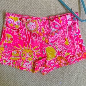 Lilly Pulitzer Little Liza Shorts Size 5 Adjustable Waist Pull on